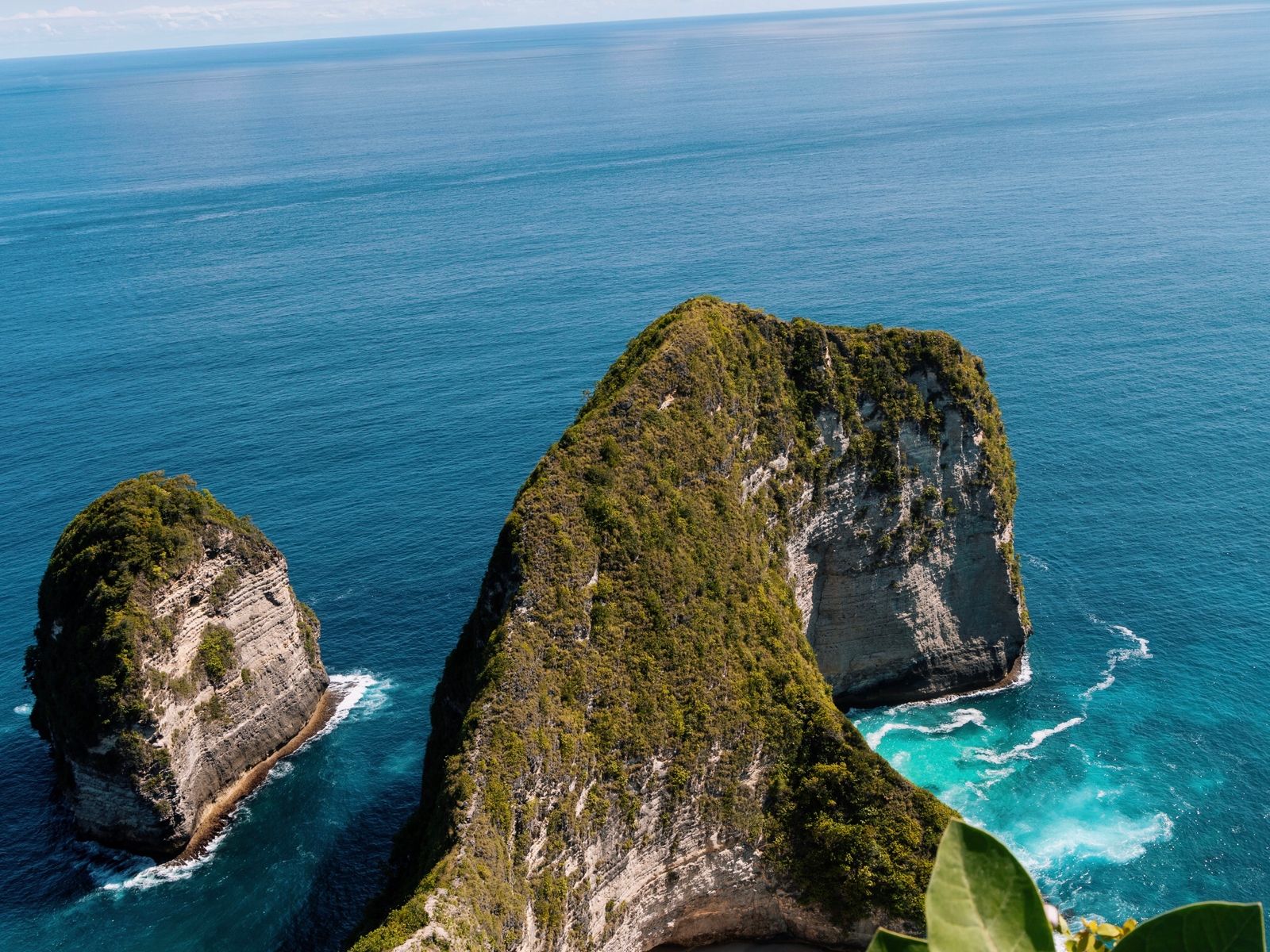 Bali coastline and clear ocean