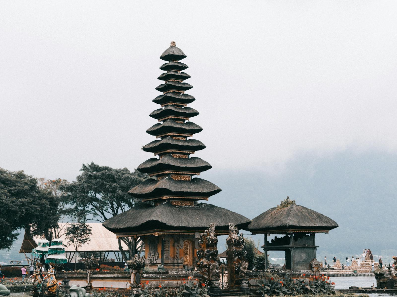 A tiered Balinese water temple